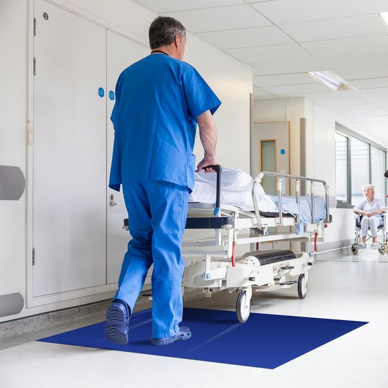 Boxalls Sticky Mat Tacky Adhesive Pads 300 Sheets, 30 Sheets/Pack, 18'' x 24''/ 45 x 60 cm, Thickened Cleaning Mats for Shoes, Construction, Cleanroom, Laboratories, Hospitals, Dogs, Pets, Home- Blue - Image 5